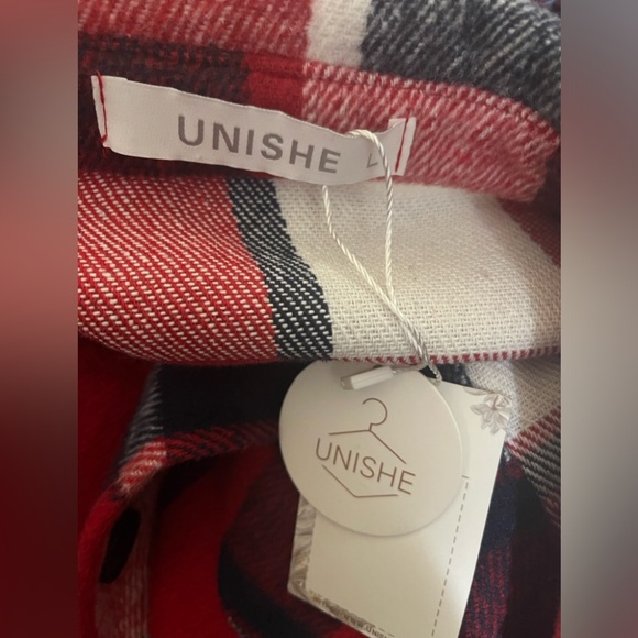 Unishe Plaid Red Shacket‎ - Picture 9 of 9